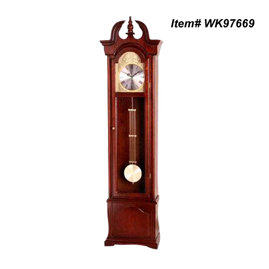 Grandfather clock wooden stand clock antique quartz clock with chime