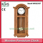Promotion gift clock antique wooden pendulum wall clock
