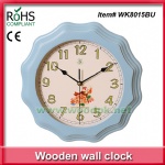 Colorful wooden clock quartz decor wall clock gift clock