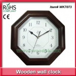 American style octagon wall clock kitchen clock simple design for export