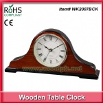 High glossy piano finish wooden clock matel table clock antique design quartz clock