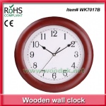 Real wood quartz clock office clock hotel clock silent for bedroom