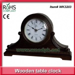 Popular wooden clock mantel table clock for home decor factory price